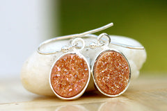 Geode Earrings,Agate Earring,Gemstone Earring,Druzy Earrings,Drusy Earrings,Bridal earrings,bridesmaid gift,925 Sterling Silver