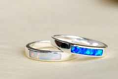 Blue Opal Ring,Geode ring,October Birthstone,Birthstone Ring,gemstone ring,Agate ring,Unisex Ring,Gift idea,Summer gifts,Trending,Graduation