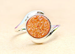Druzy Ring,Geode Ring,Statement ring,Cocktail ring,Crystal Ring,Stacking ring,stone Ring,Drusy ring,Stone Ring,Silver,druzy,drusy,quartz