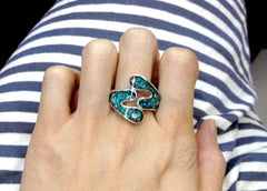 Opal Ring,Geode ring,October Birthstone,gemstone ring,Agate ring,delicate ring