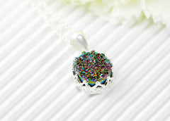 Druzy Earrings,Crown,Stud Earrings,Geode,Gemstone earrings,bridesmaid gift,Quartz Earrings,