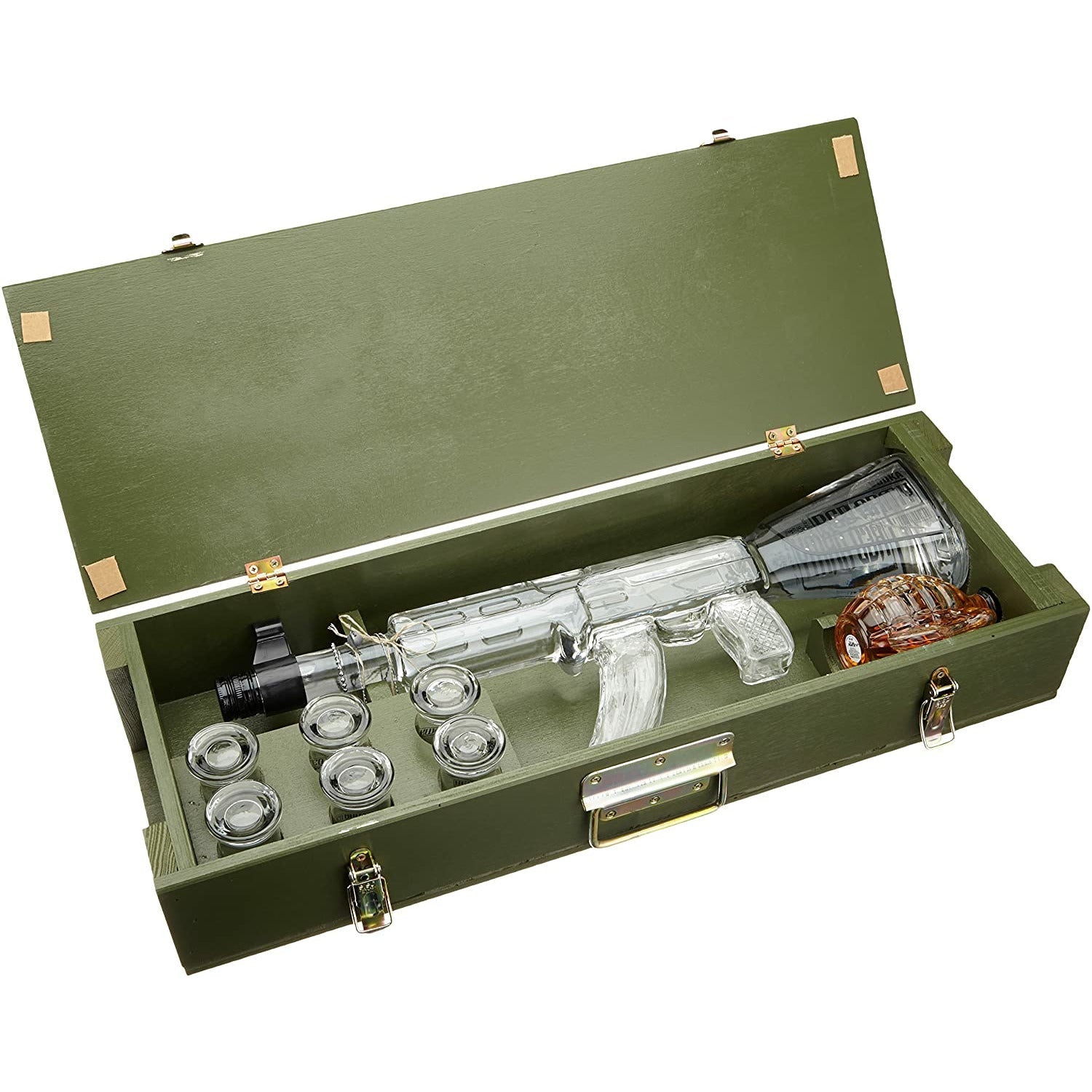 pulver Forbigående Kategori Army AK-47 Kalashnikov Vodka 40% Vol. 1l + Liqueur Grenade Vol. 0,2l i –  Spirits24