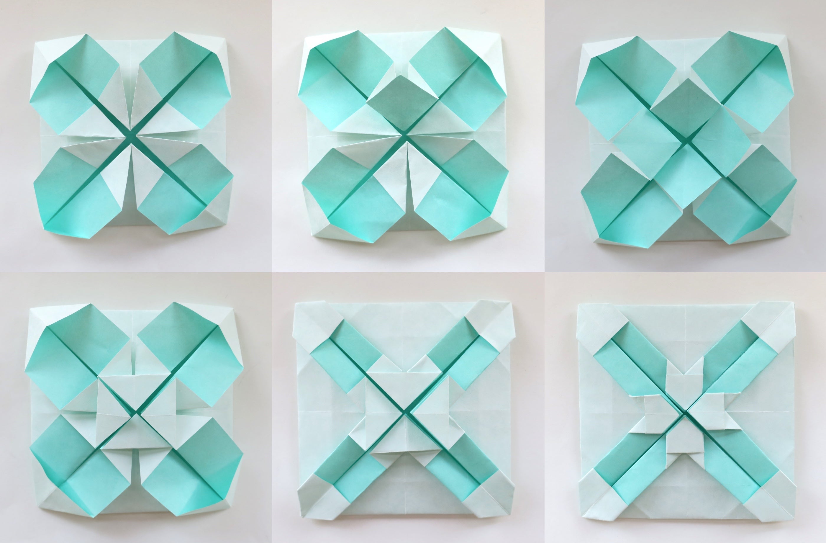 Origami Square Mosaic Tiles Tutorial