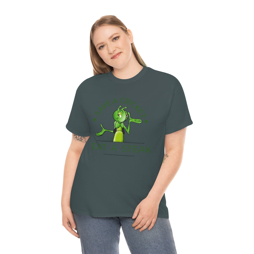 Save A Cricket (A) - Unisex Heavy Cotton Tee
