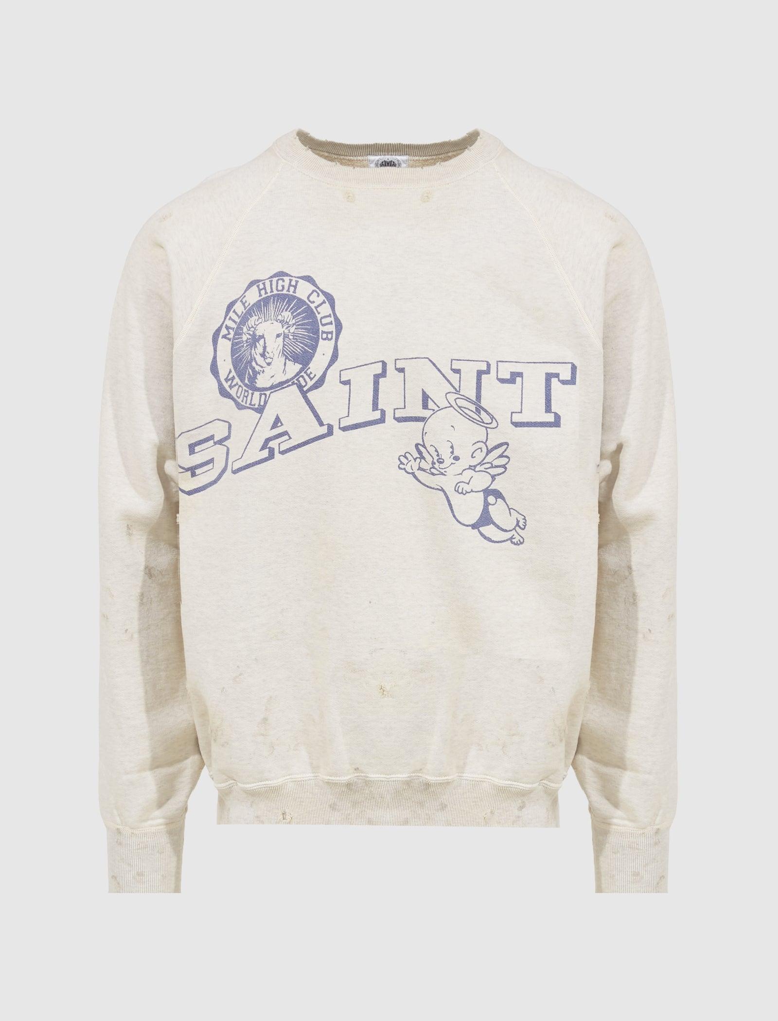 SAINT MICHAEL RAGLAN SWEAT SHIRT – A Ma Maniere