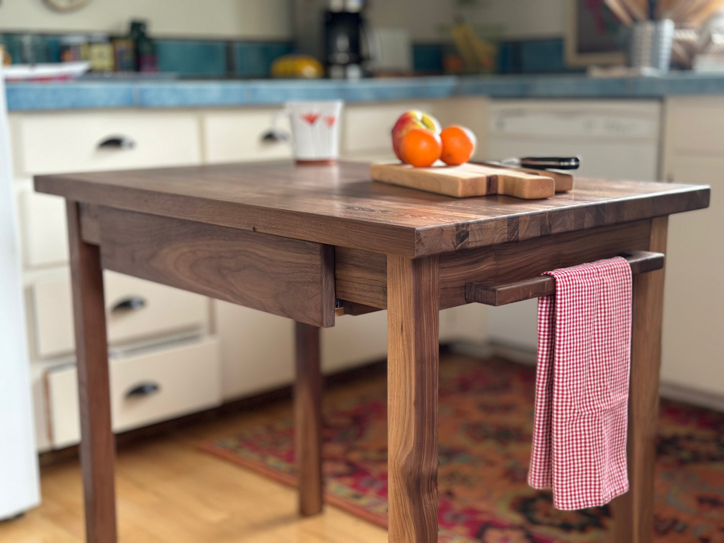Kitchen Prep Table-Butcher Block Table-Kitchen Island