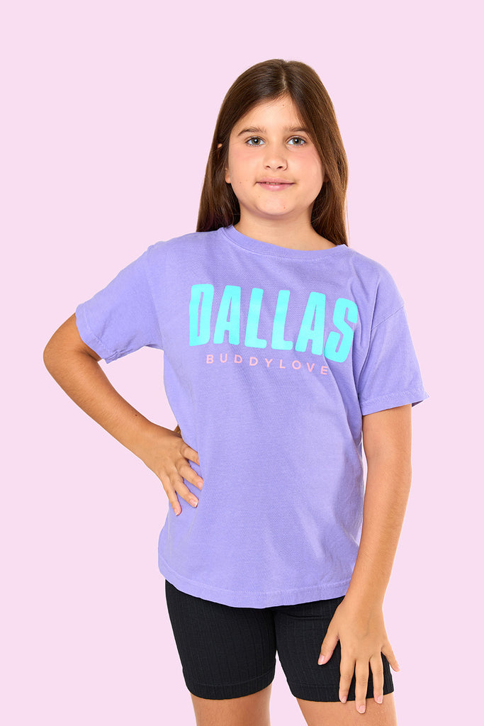 Select Sustainable Wearable Women's Apparel,Women, T-Shirts & Tops, Tank Tops - Clothing Shop OnlineDallas Youth Graphic Tee - Violet