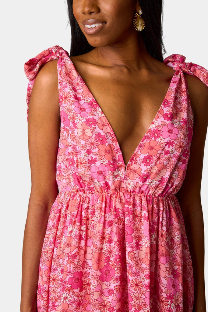 Select Sustainable Wearable Women's Apparel,Women, T-Shirts & Tops, Tank Tops - Clothing Shop OnlineMeme Tie-Shoulder Maxi Dress - Hawaiian Sun