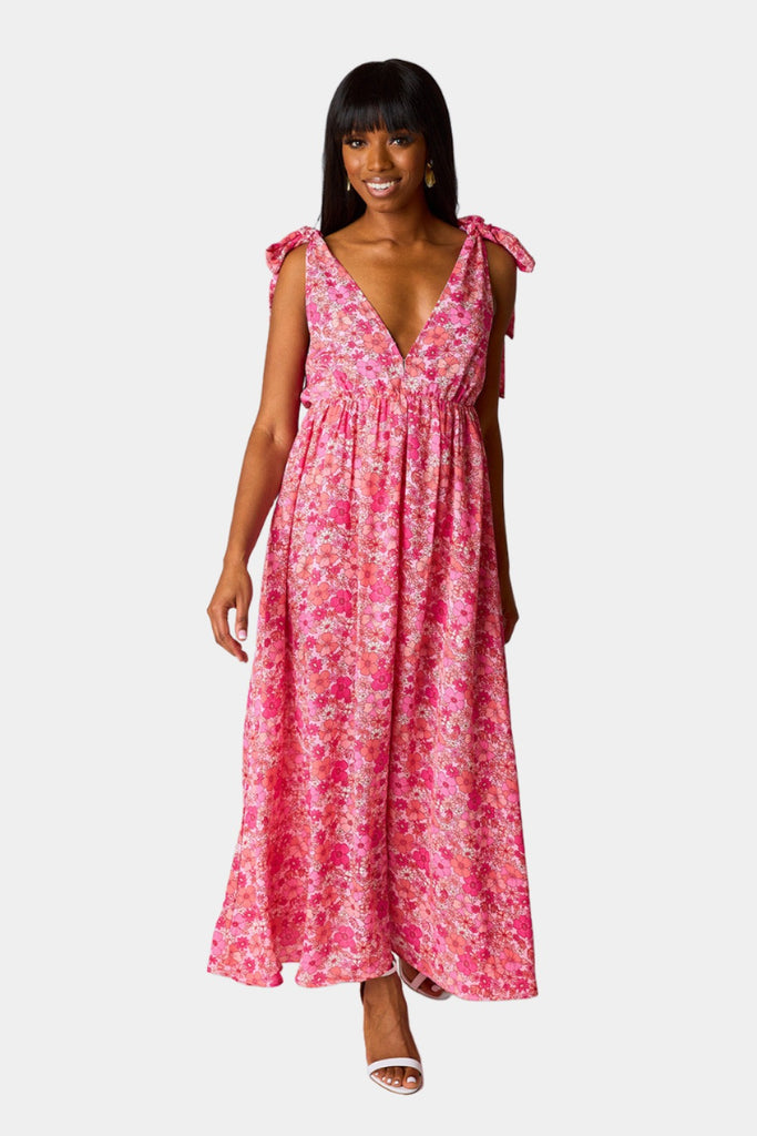 Select Sustainable Wearable Women's Apparel,Women, T-Shirts & Tops, Tank Tops - Clothing Shop OnlineMeme Tie-Shoulder Maxi Dress - Hawaiian Sun