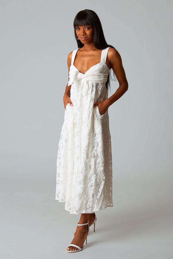 Select Sustainable Wearable Women's Apparel,Women, T-Shirts & Tops, Tank Tops - Clothing Shop OnlineKenny Smocked Back Maxi Dress - White