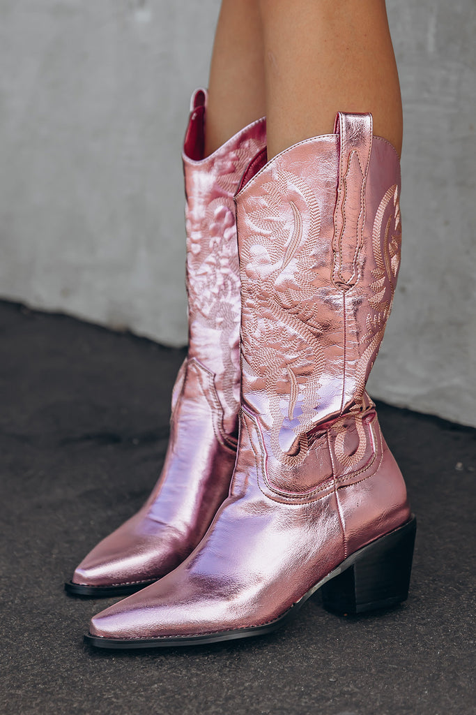 Danilo Western Boots - Pink