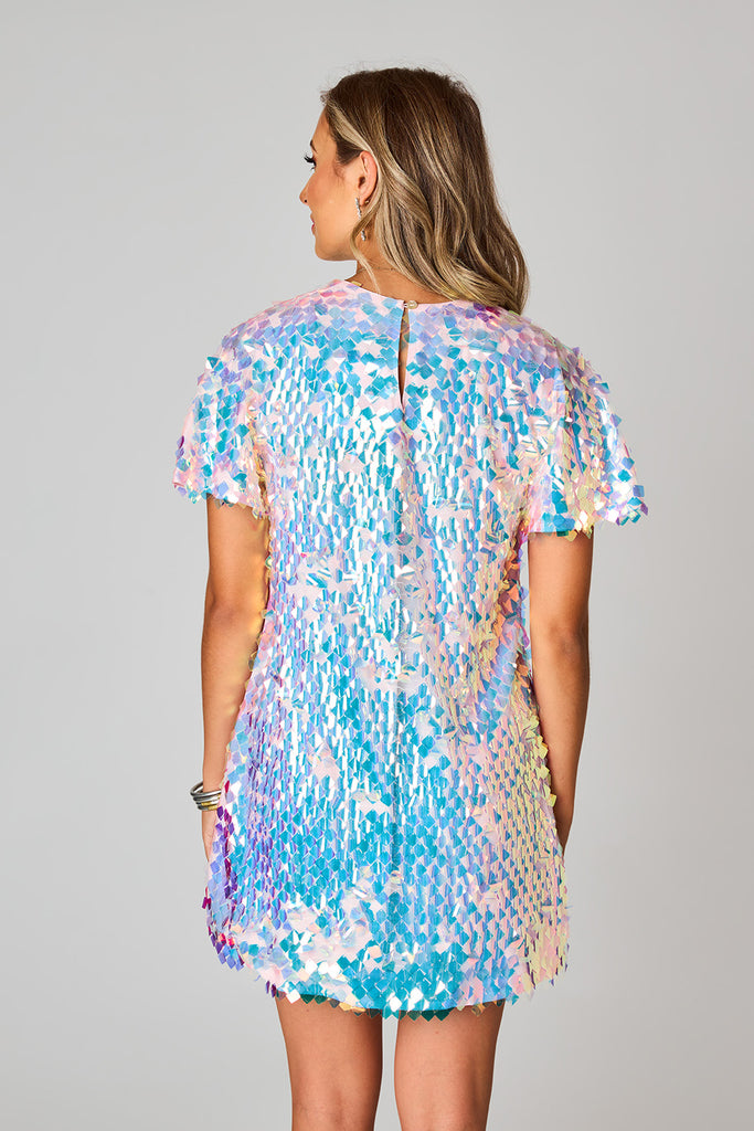 Select Sustainable Wearable Women's Apparel,Women, T-Shirts & Tops, Tank Tops - Clothing Shop OnlineElliot Sequin Short Dress - Limelight