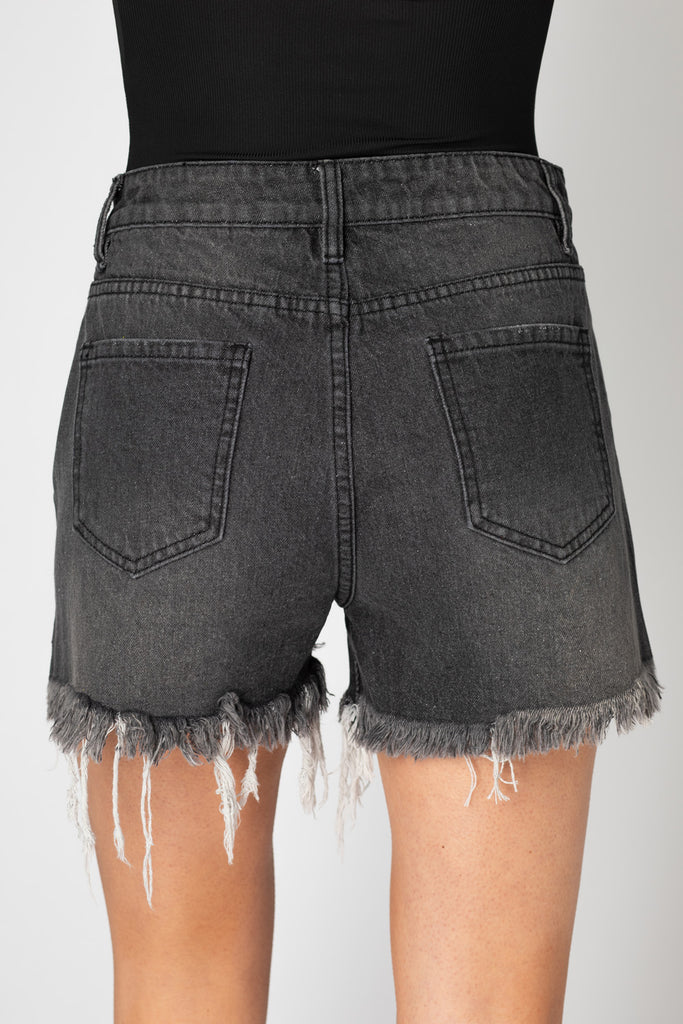 Select Sustainable Wearable Women's Apparel,Women, T-Shirts & Tops, Tank Tops - Clothing Shop OnlineSheriff Distressed High-Waisted Denim Shorts - Grey