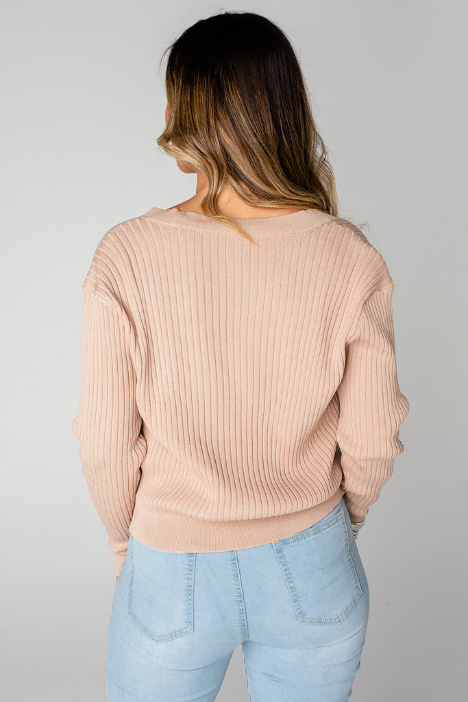 Select Sustainable Wearable Women's Apparel,Women, T-Shirts & Tops, Tank Tops - Clothing Shop OnlineNoah Cropped Ribbed Sweater - Tan