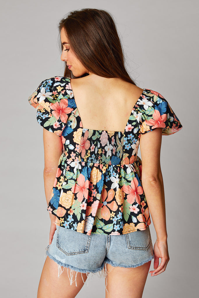 Select Sustainable Wearable Women's Apparel,Women, T-Shirts & Tops, Tank Tops - Clothing Shop OnlineHouston Puff Sleeve Top - Midsummer Night