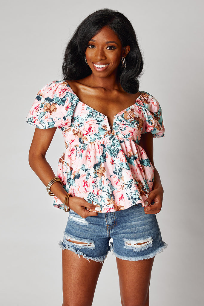 Select Sustainable Wearable Women's Apparel,Women, T-Shirts & Tops, Tank Tops - Clothing Shop OnlineHouston Puff Sleeve Top - Fleurish