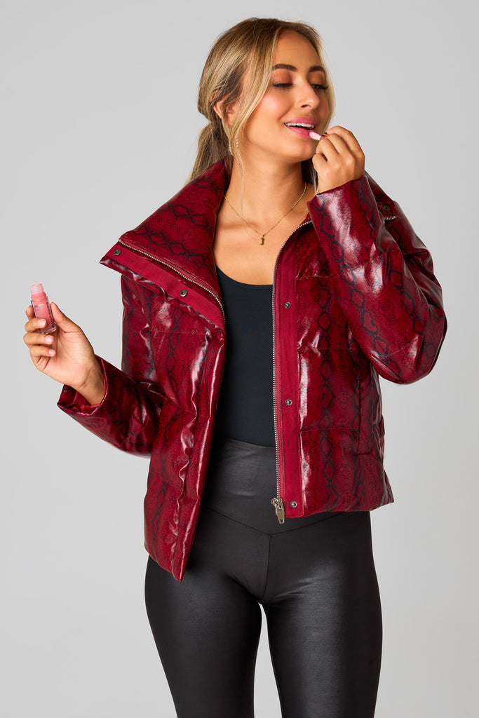 Select Sustainable Wearable Women's Apparel,Women, T-Shirts & Tops, Tank Tops - Clothing Shop OnlineAddison Puffer Jacket - Red Snake