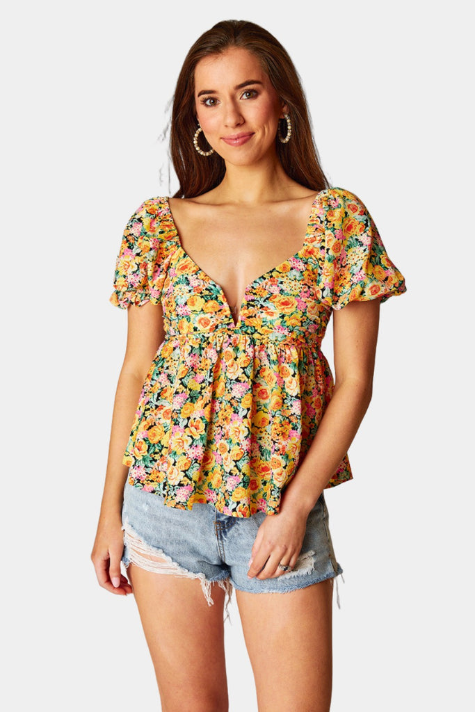 Select Sustainable Wearable Women's Apparel,Women, T-Shirts & Tops, Tank Tops - Clothing Shop OnlineHouston Puff Sleeve Top - Firefly