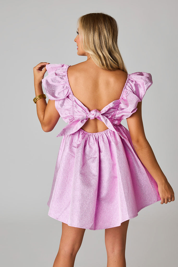 Select Sustainable Wearable Women's Apparel,Women, T-Shirts & Tops, Tank Tops - Clothing Shop OnlinePenny Ruffle Sleeve Short Dress - Lilac