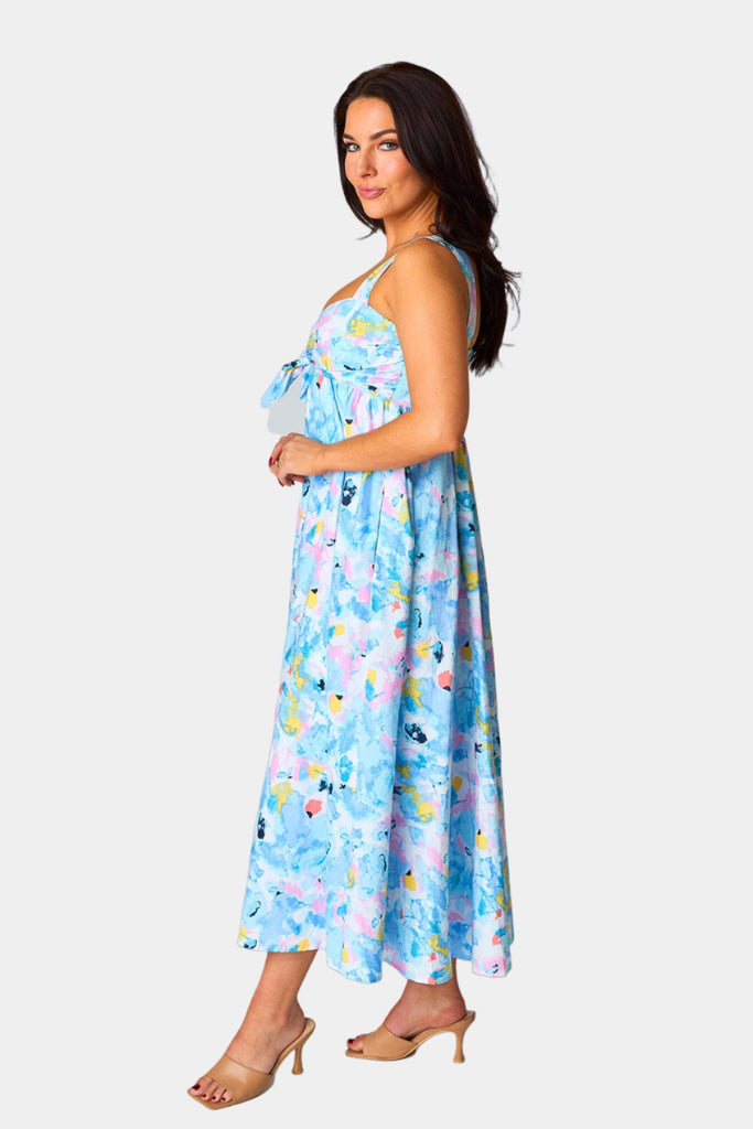 Select Sustainable Wearable Women's Apparel,Women, T-Shirts & Tops, Tank Tops - Clothing Shop OnlineKenny Smocked Back Maxi Dress - Pastel Dream