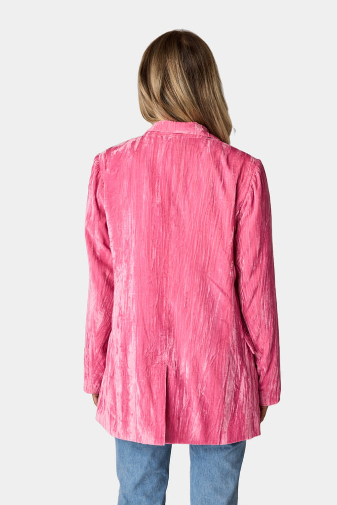 Select Sustainable Wearable Women's Apparel,Women, T-Shirts & Tops, Tank Tops - Clothing Shop OnlineHeff Crushed Velvet Blazer - Double Bubble