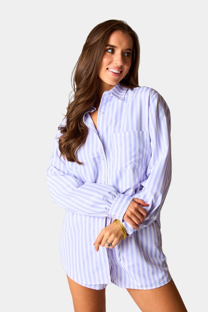 Select Sustainable Wearable Women's Apparel,Women, T-Shirts & Tops, Tank Tops - Clothing Shop OnlineEllen Outfit Set - Lilac Stripe