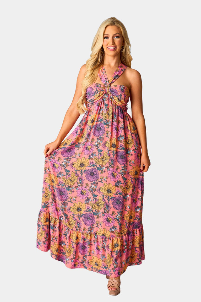 Select Sustainable Wearable Women's Apparel,Women, T-Shirts & Tops, Tank Tops - Clothing Shop OnlineCharlotte Halter Maxi Dress - Nectar