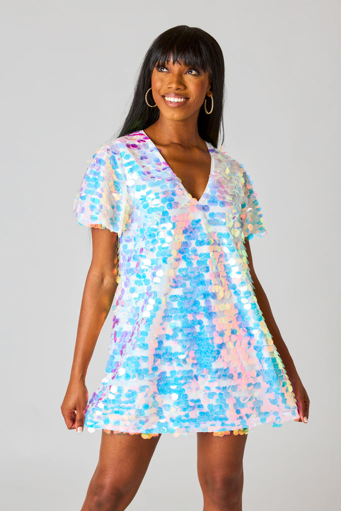 Select Sustainable Wearable Women's Apparel,Women, T-Shirts & Tops, Tank Tops - Clothing Shop OnlineTaya Sequin Short Dress - Rebel