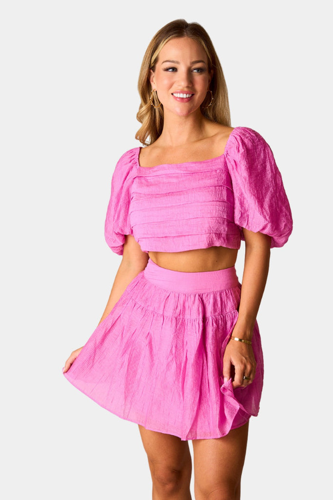 Select Sustainable Wearable Women's Apparel,Women, T-Shirts & Tops, Tank Tops - Clothing Shop OnlineCutie Two Piece Set - Bubblegum