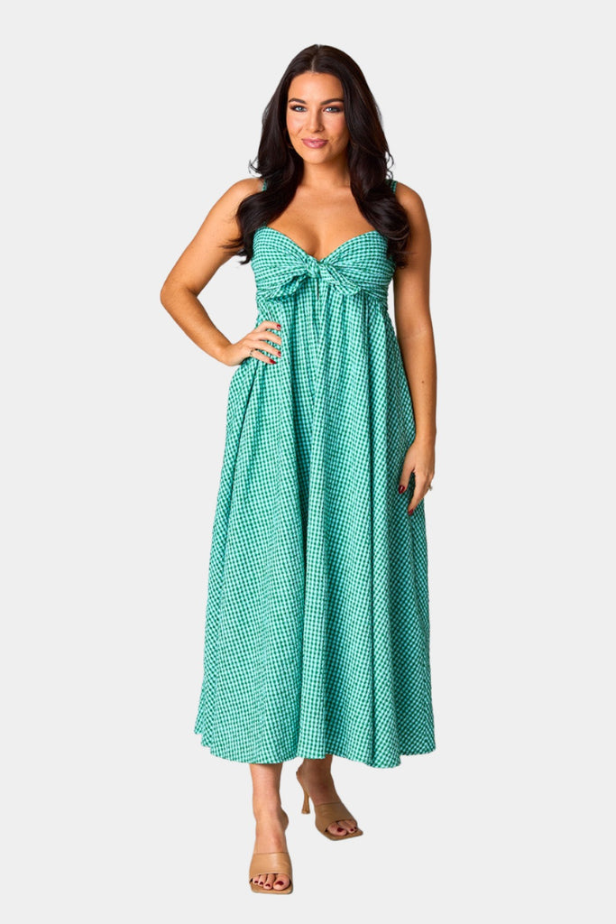 Select Sustainable Wearable Women's Apparel,Women, T-Shirts & Tops, Tank Tops - Clothing Shop OnlineKenny Smocked Back Maxi Dress - St. Patty