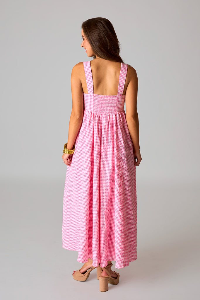 Select Sustainable Wearable Women's Apparel,Women, T-Shirts & Tops, Tank Tops - Clothing Shop OnlineKenny Smocked Back Maxi Dress - For The Love Of