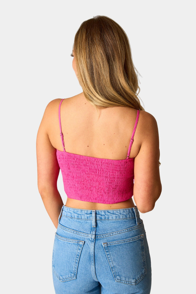 Select Sustainable Wearable Women's Apparel,Women, T-Shirts & Tops, Tank Tops - Clothing Shop OnlinePetal Flower Applique Tank Top - Fuchsia