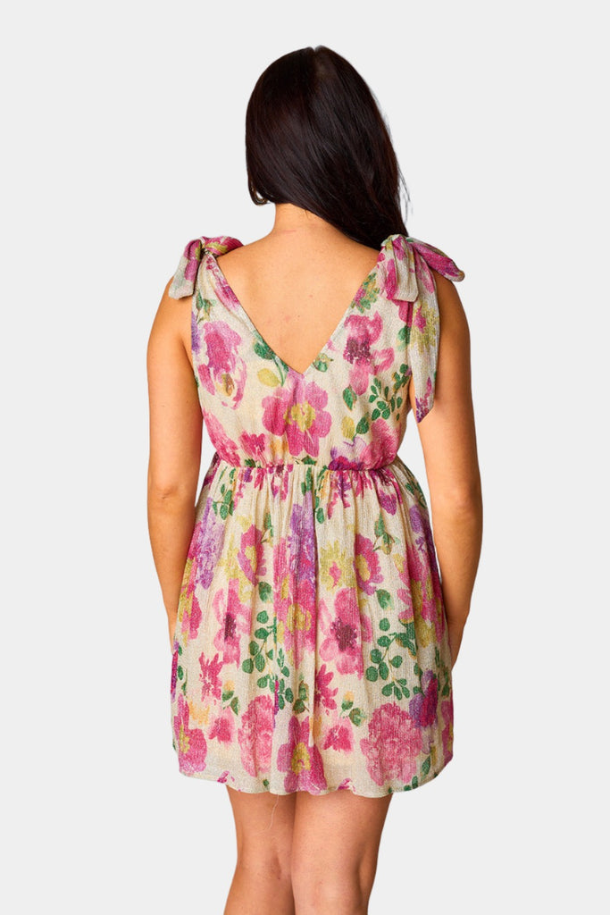 Select Sustainable Wearable Women's Apparel,Women, T-Shirts & Tops, Tank Tops - Clothing Shop OnlineMelanie Tie-Shoulder Mini Dress - Raspberry Rose