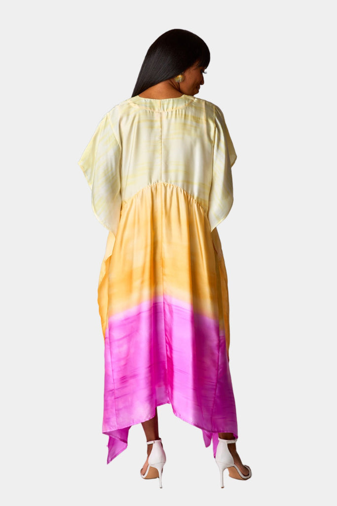 Select Sustainable Wearable Women's Apparel,Women, T-Shirts & Tops, Tank Tops - Clothing Shop OnlineMamie Caftan Maxi Dress - Strawberry Limeade