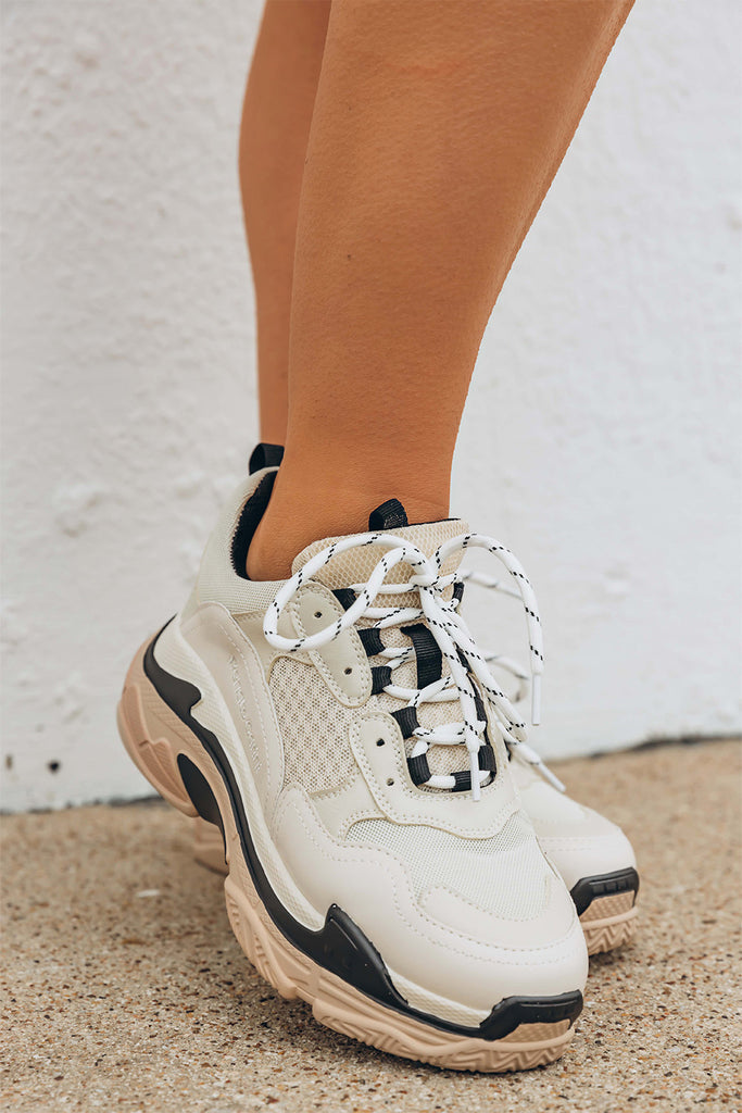 Cher Chunky Sneakers - Beige