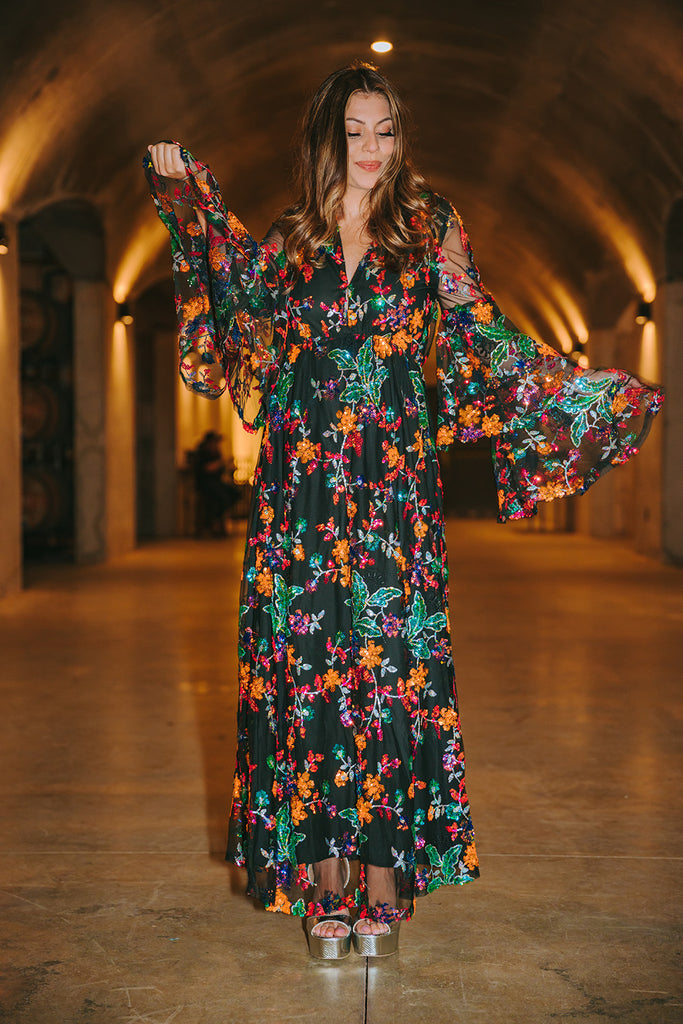 Select Sustainable Wearable Women's Apparel,Women, T-Shirts & Tops, Tank Tops - Clothing Shop OnlineColette Long Sleeve Maxi Dress -  Dusk