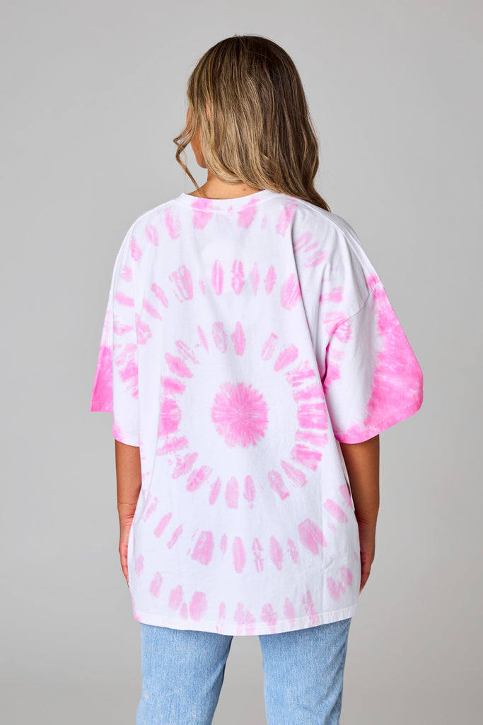 Select Sustainable Wearable Women's Apparel,Women, T-Shirts & Tops, Tank Tops - Clothing Shop OnlineDawn Oversized Tie-Dye Tee - Love You Happy Face