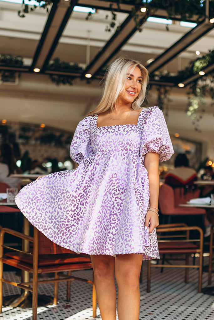 Select Sustainable Wearable Women's Apparel,Women, T-Shirts & Tops, Tank Tops - Clothing Shop OnlineLyla Puff Sleeve Baby Doll Dress - Lavender Field