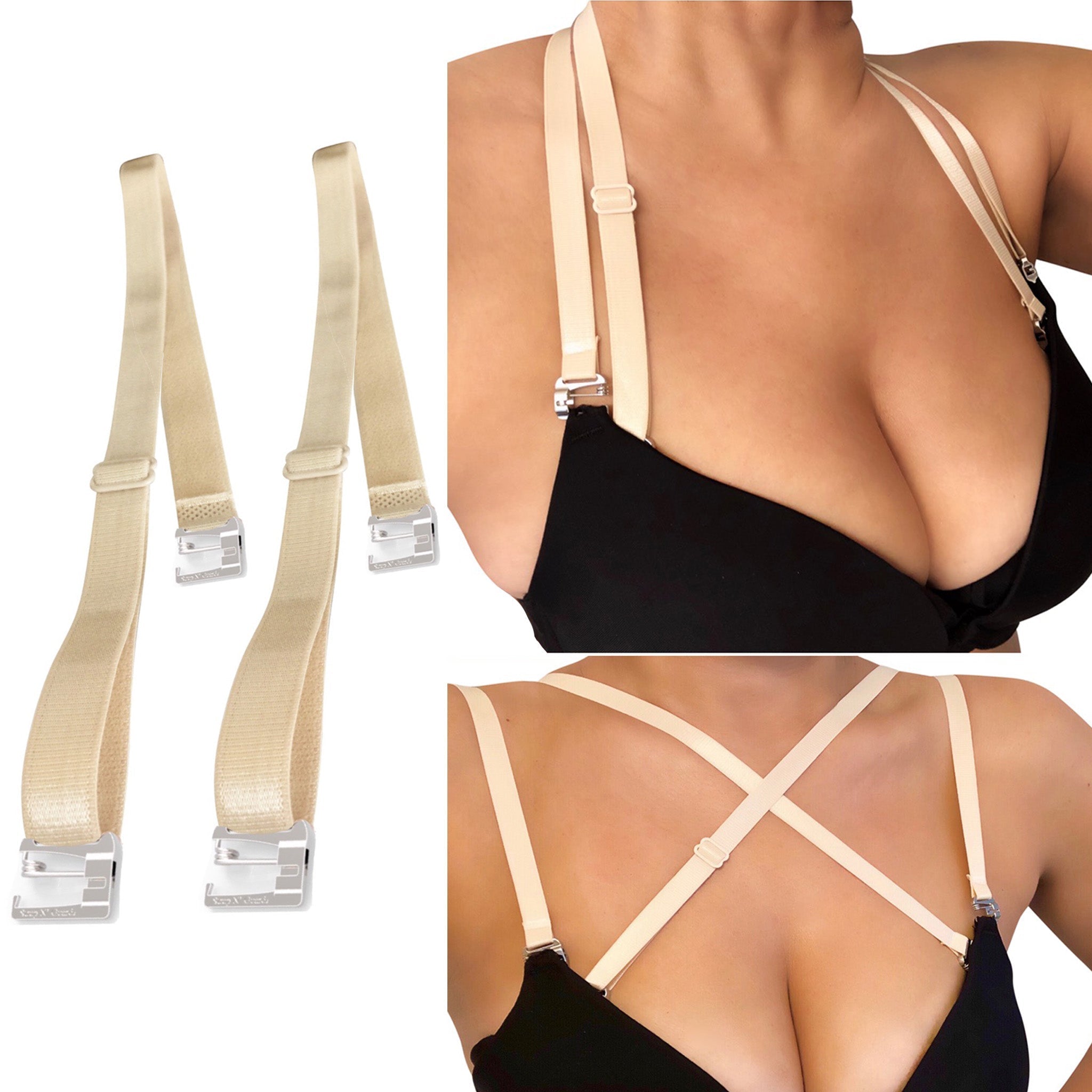 No Slip Replacement Bra Straps Nude By Pin Straps 