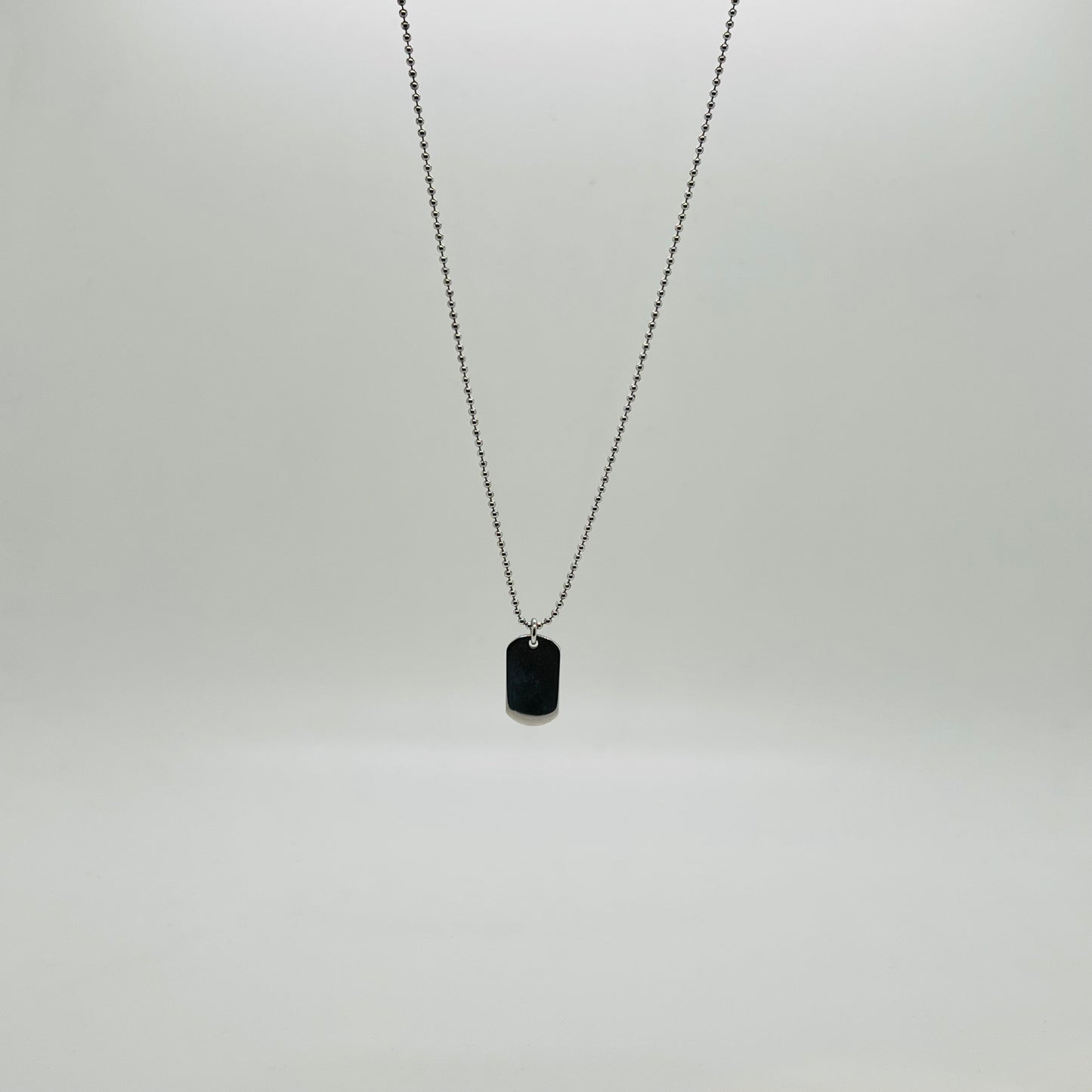 Collana argento piastra