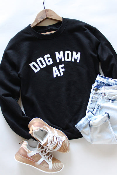 dog mom af sweatshirt