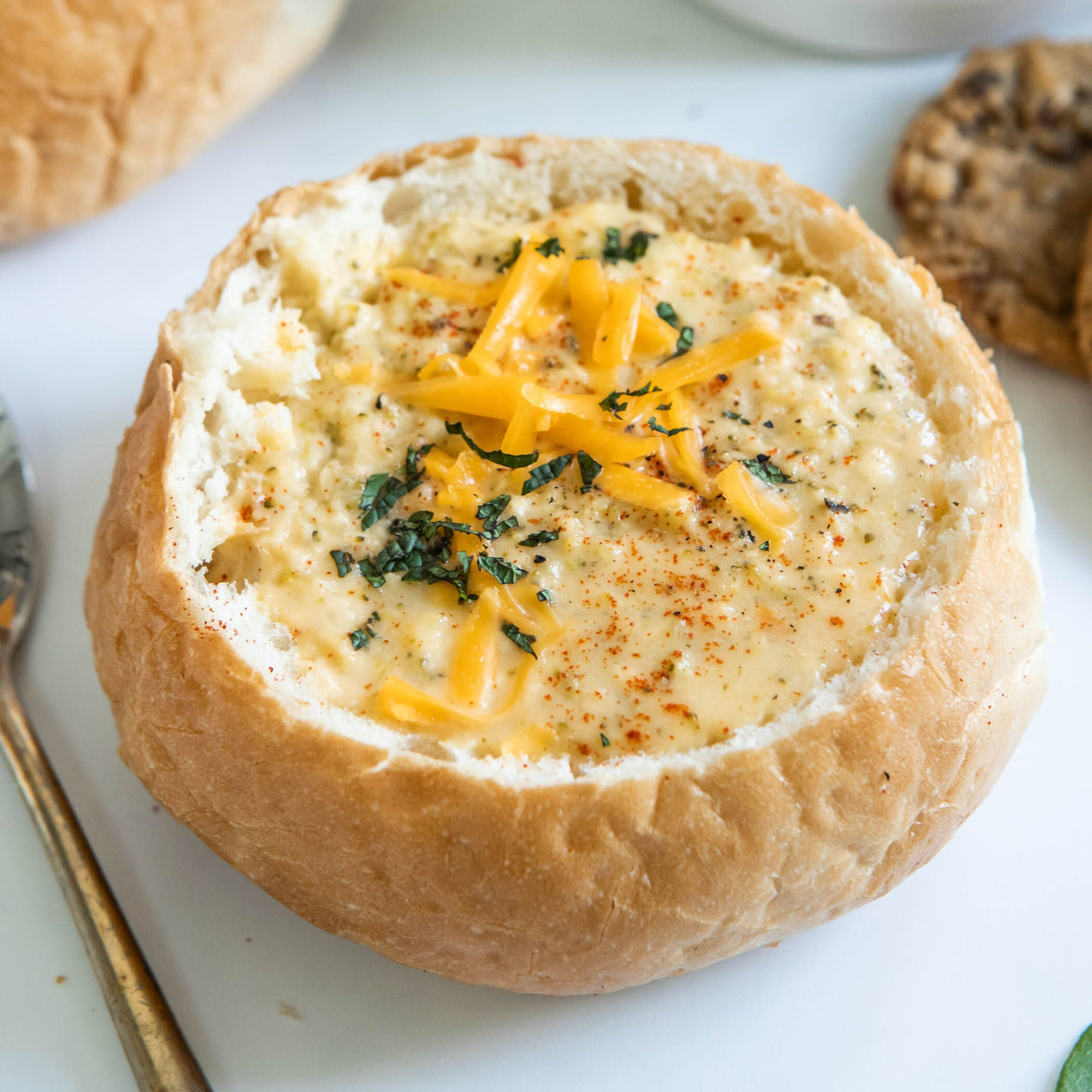 Broc Cheddar w/ Bread Bowls