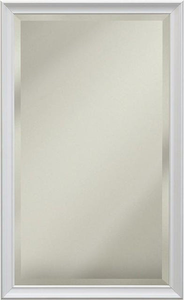 Studio V White Frame 14 X 24 Beveled Mirror Luxury Bath Collection