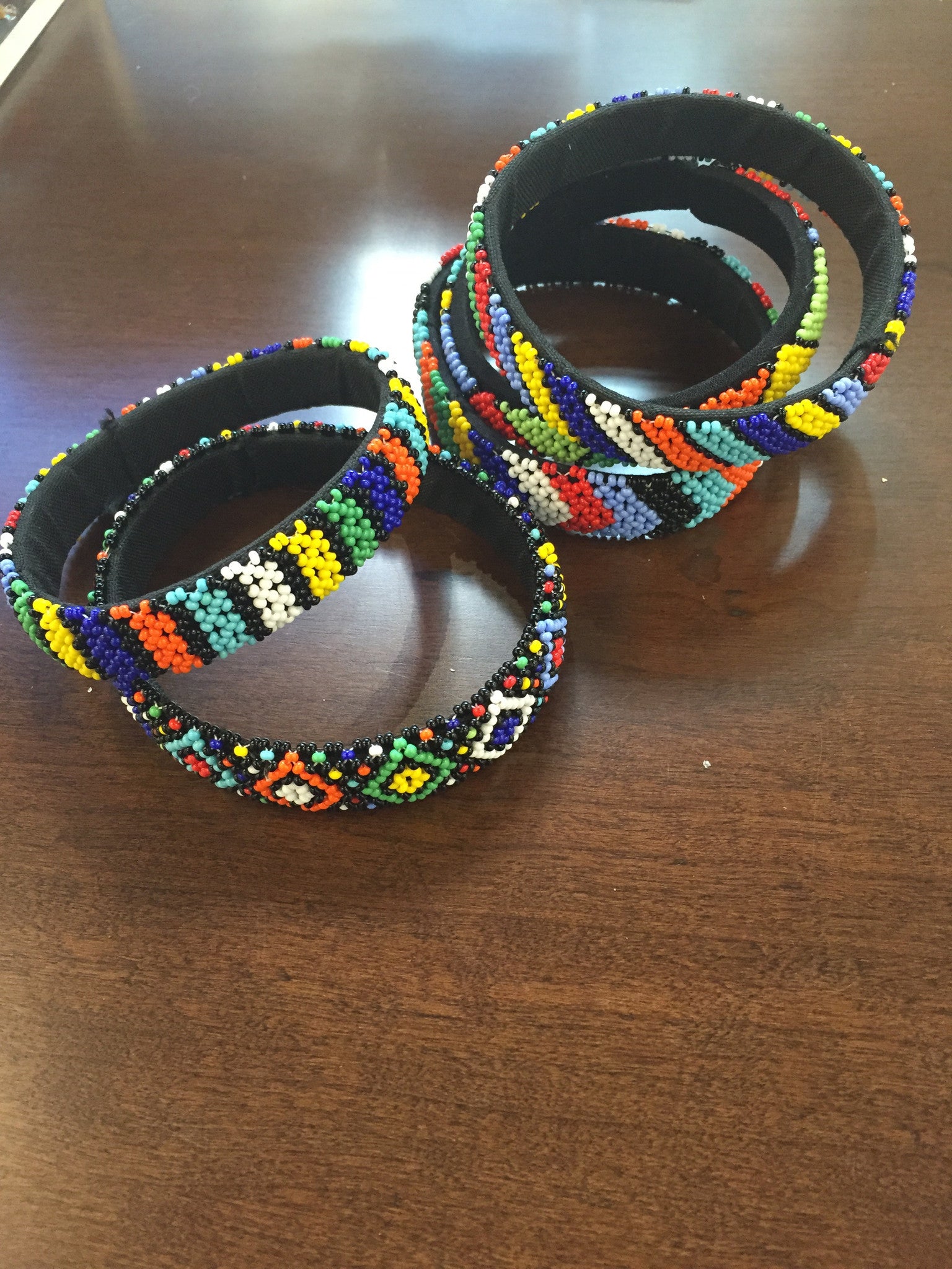 Beaded Ndebele Bracelet (Flat) - Inspired Luxe