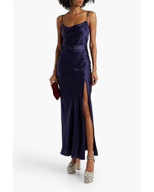 NICHOLAS BELTED SLIP DRESS