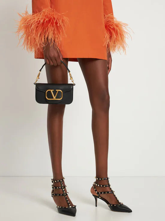 VALENTINO LOCÒ SMALL SHOULDER BAG IN CALFSKIN