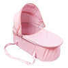 Pink Gingham 3-in-1 Doll Pram, Carrier, and Stroller by Badger Basket. Item number 562.
