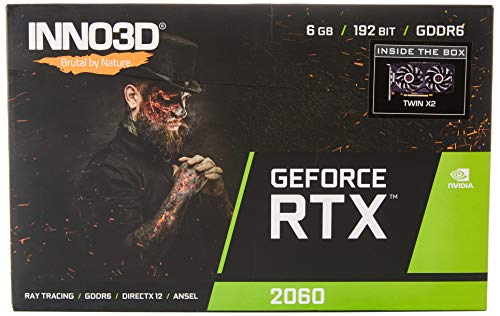 INNO3D GEFORCE RTX Twin X2 6GB GDDR6 192-bit Gaming Graphic Card TPS TEACH