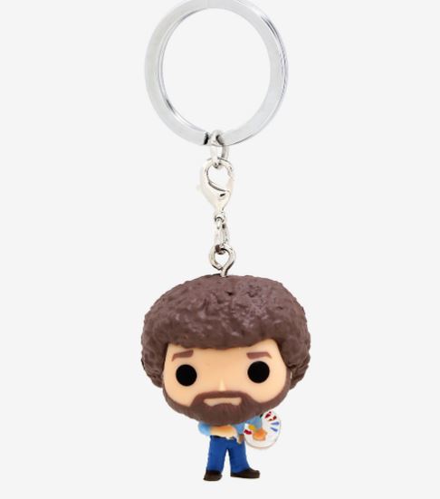 funko pop bob ross keychain