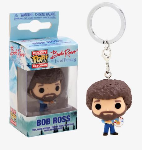 funko pop bob ross keychain